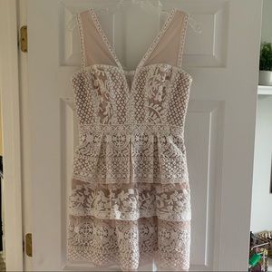 Breathtaking BCBG Maxazria lace dress.